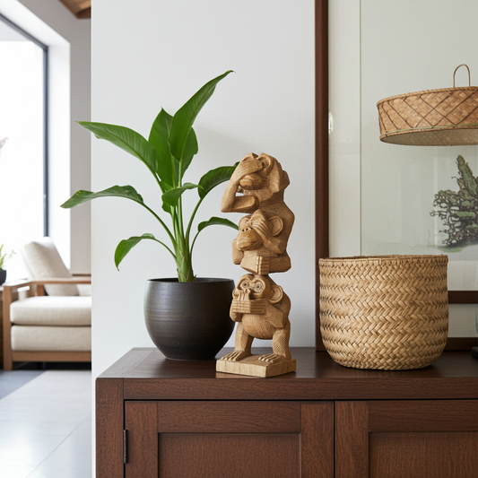 See no evil, hear no evil monkeys vertical