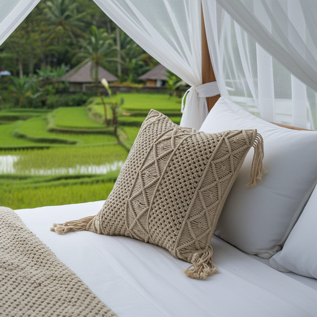 Capa de almofada Modelo Simeulue 50x50cm