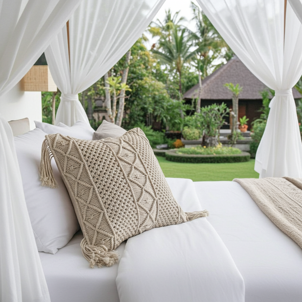 Capa de almofada Modelo Simeulue 50x50cm