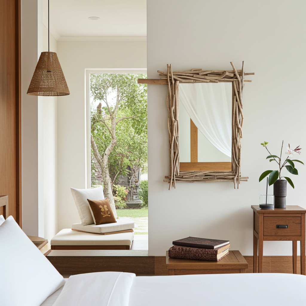 Wild twigs mirror 90x60cm. Model Ranting