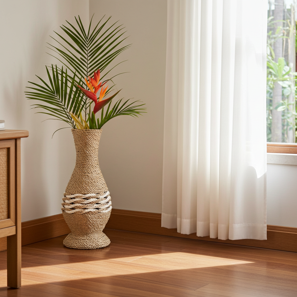 Vaso em rattan Modelo Berkat, 3 modelos!