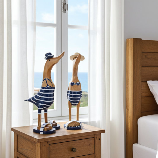 Ducks in bathing suites. Model Blue