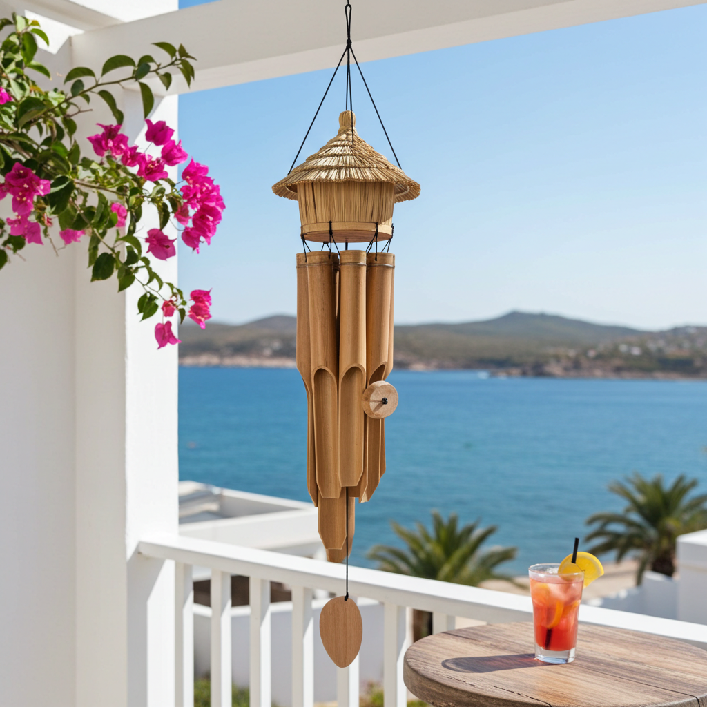 Handmade bamboo wind chime.