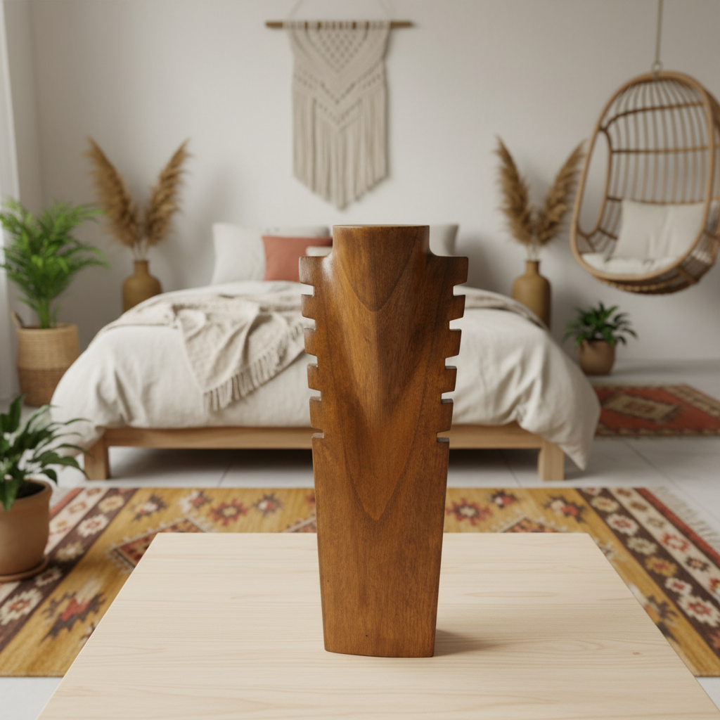 Wooden Neckless Display Stand Model Tanahjampea