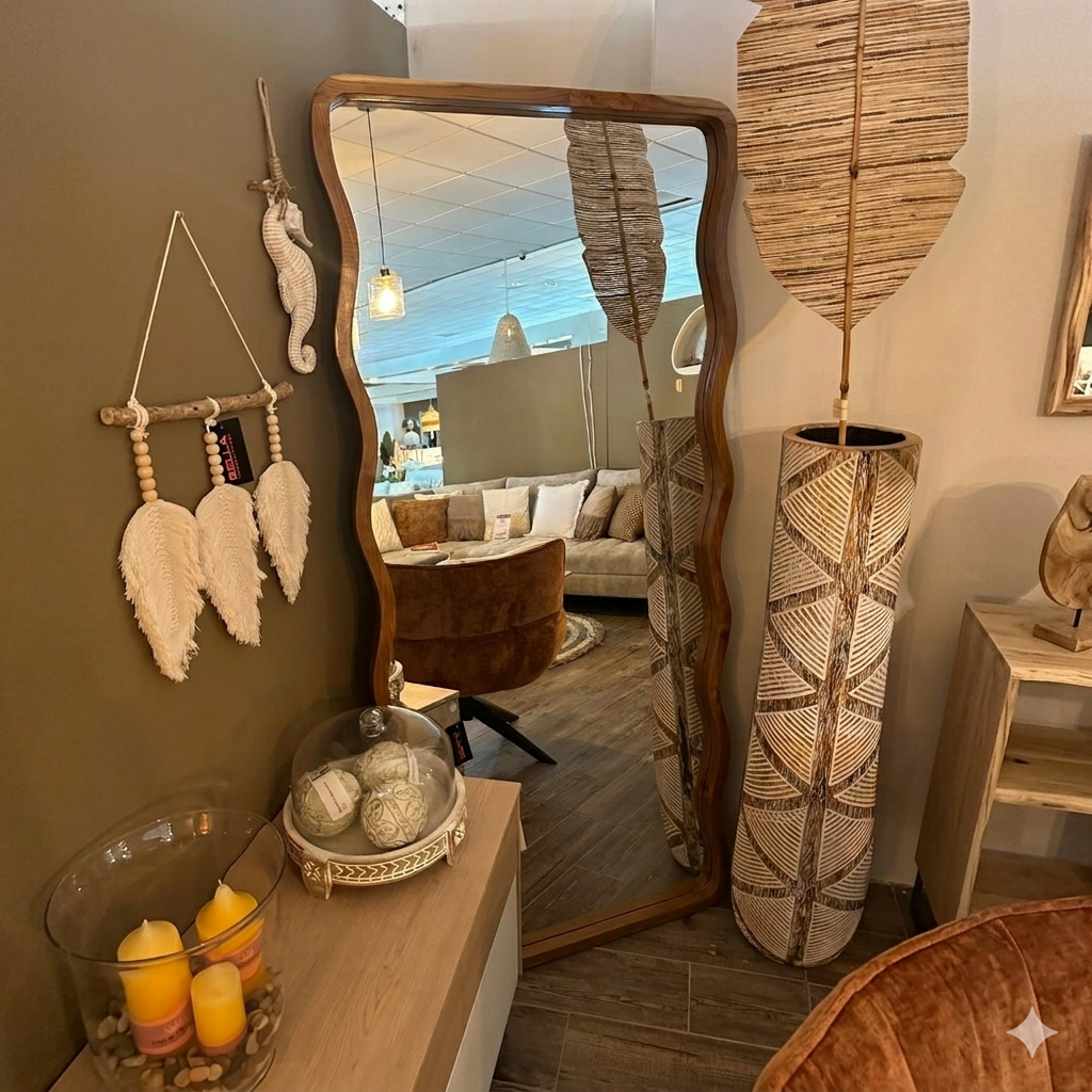 Espejo con forma orgánica 180cm