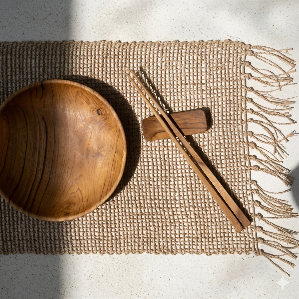 Wooden chopstick set (Set of 4)