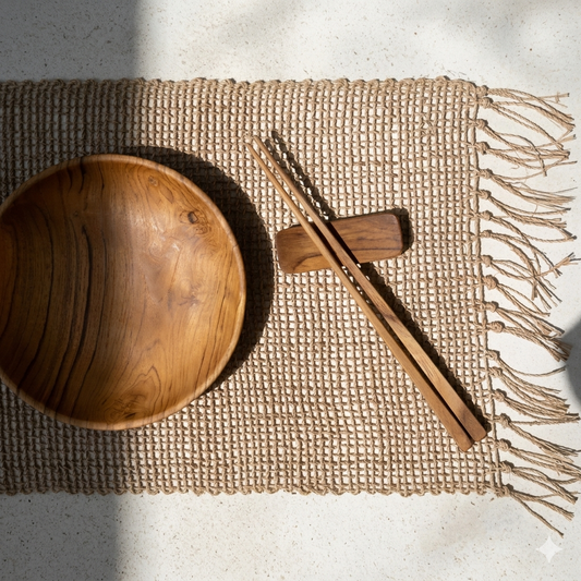 Wooden chopstick set (Set of 4)