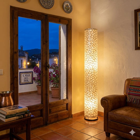 Cilinder shell design lamp. Model Liki
