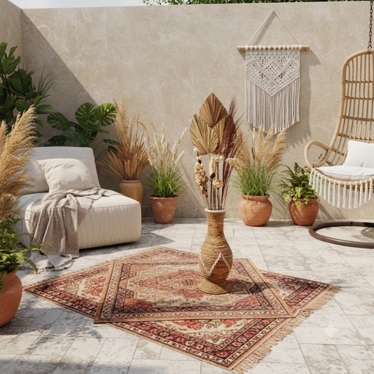 Woven Water Hyacinth Floor Vase Model Molana