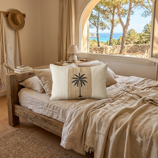 Embroidered Palm Cushion Cover Model Tatawa