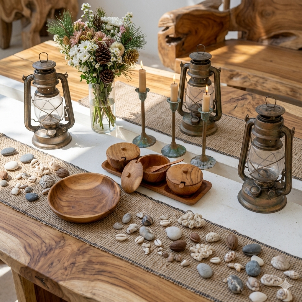 Wooden condiment dipping bowls with 3 cups
