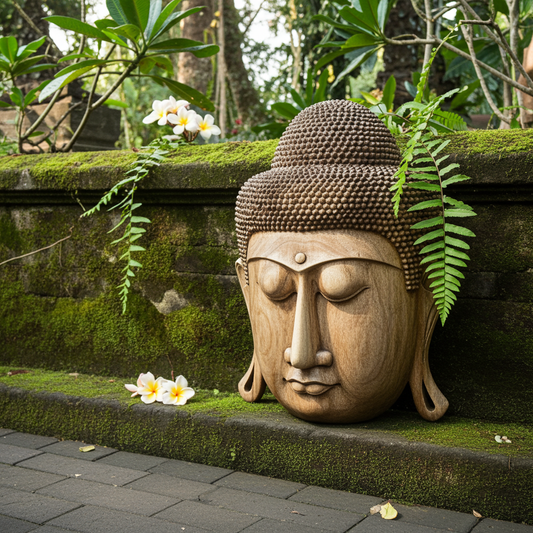 Wooden Buddha Mask Model Tista 100cm