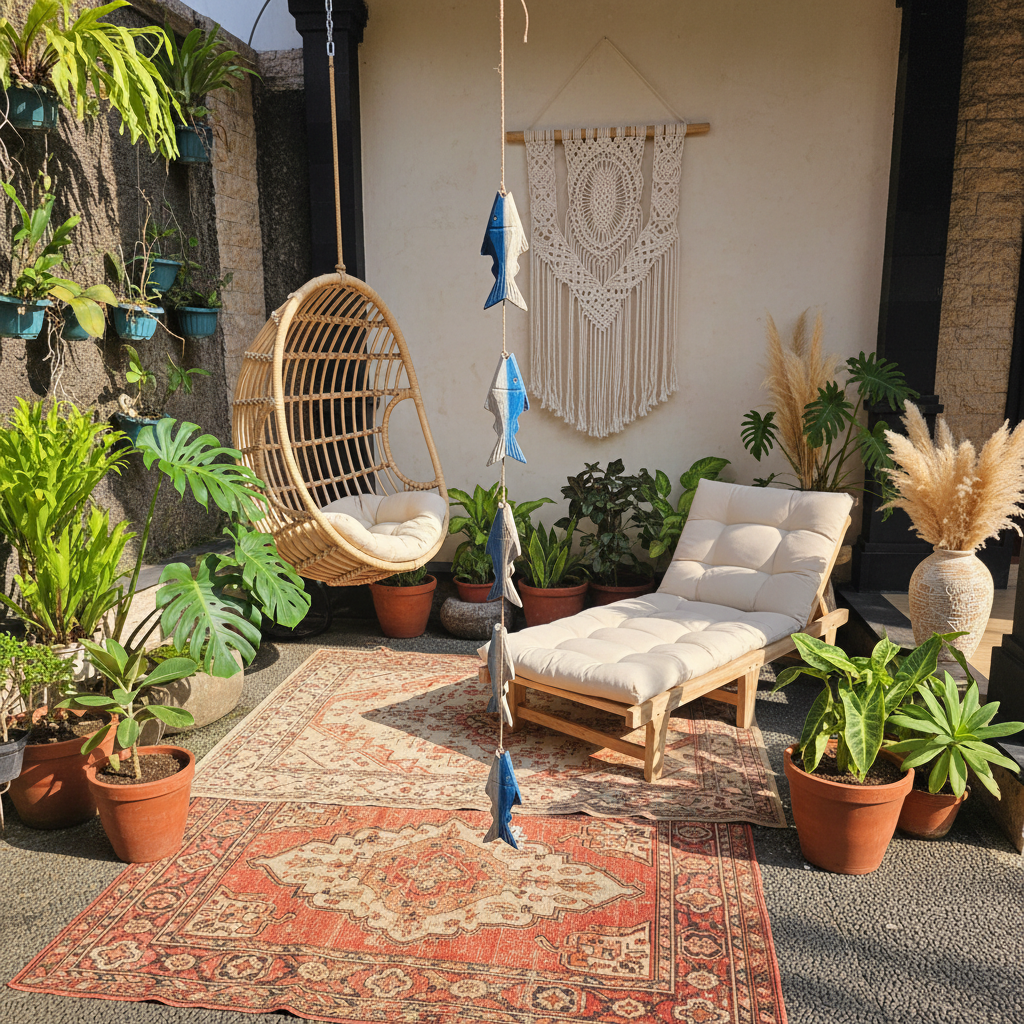 Hanging Fish Mobile Decoration Model Gili Air