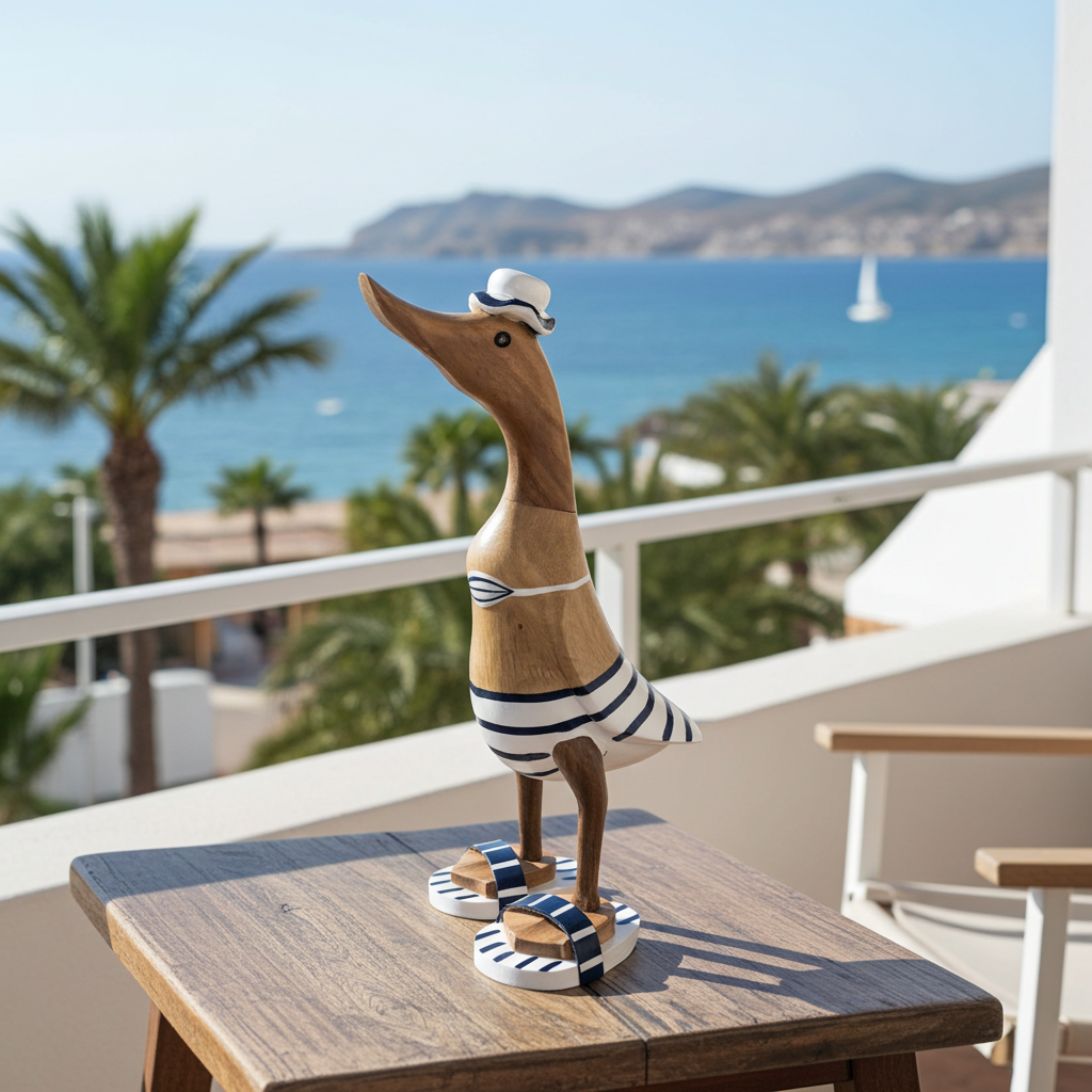 Ducks in bathing suites. Model Blue