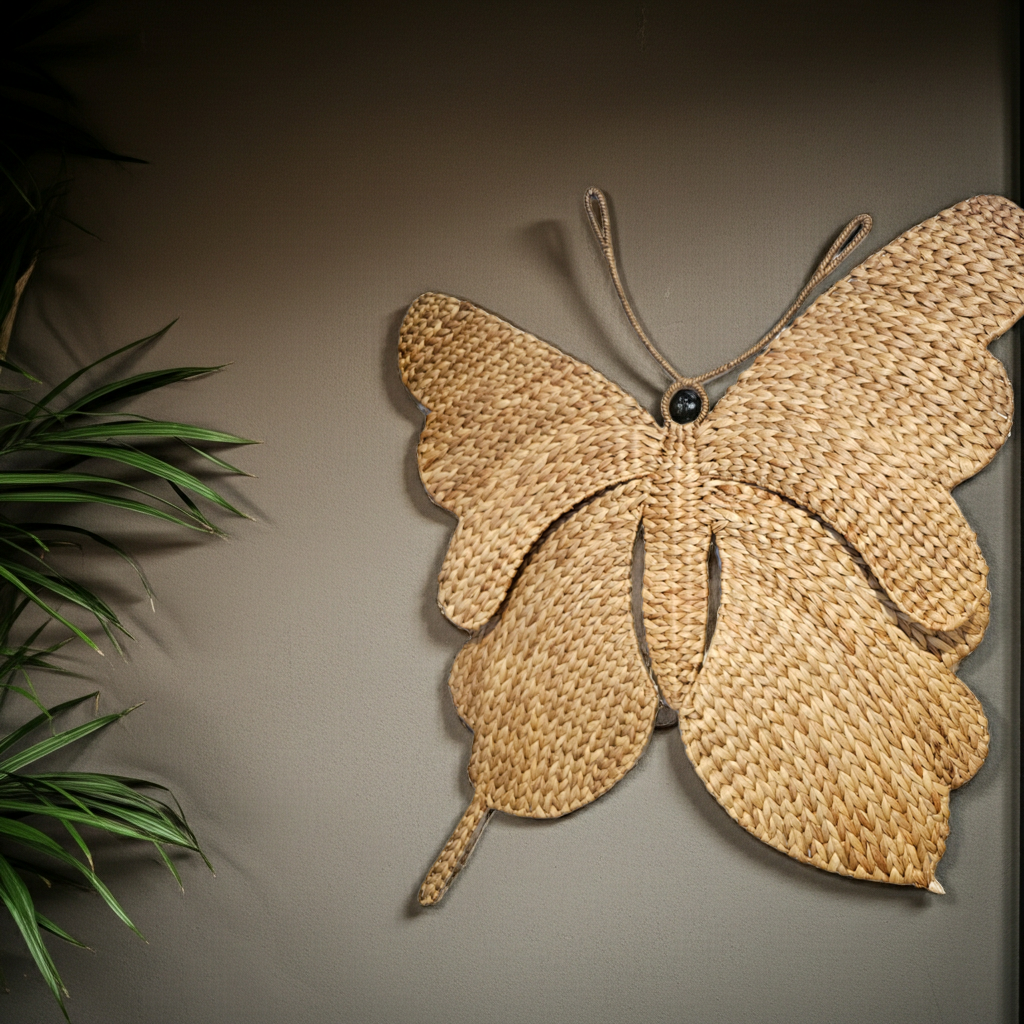 Butterfly made from waterhyacint