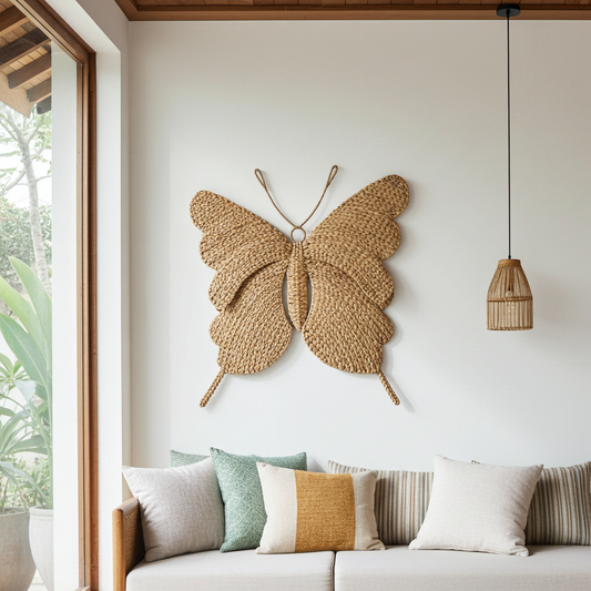 Butterfly made from waterhyacint