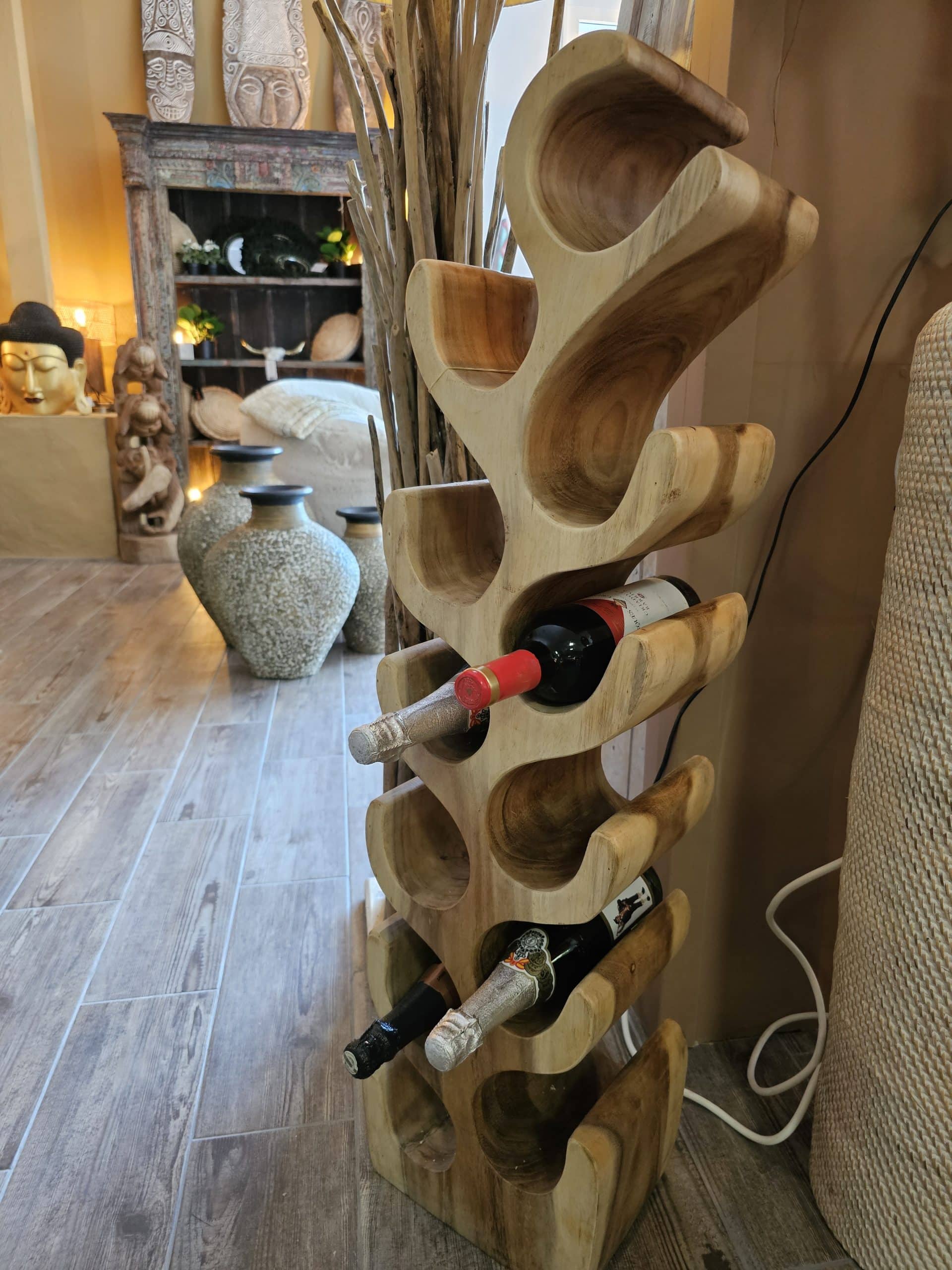 Handmade wooden winerack